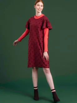 Aida Mekko, Wine Red Big Dot