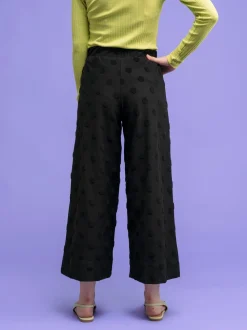 Alex Culottes Housut, Black Big Dot