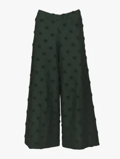 Alex Culottes Housut, Green Big Dot