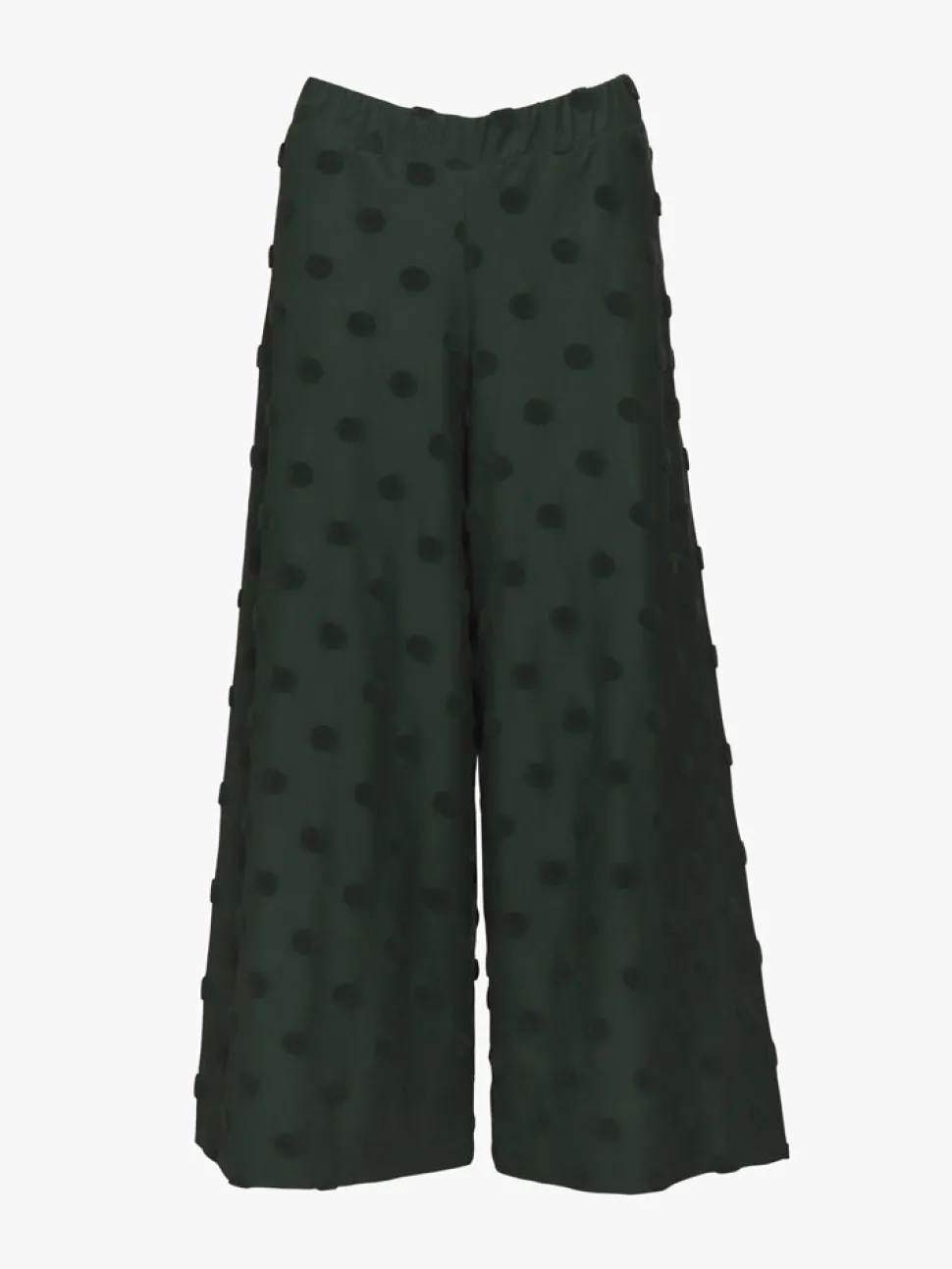 Alex Culottes Housut, Green Big Dot
