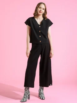 Alex Culottes Housut, Musta Dot