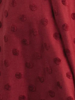 Big Dot Neulosrulla 1 m, Wine Red