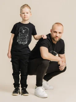 Miesten Pöllö T-Paita, Musta